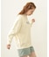 STENCIL LOGO WIDE CREW SWEAT TOP