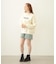 STENCIL LOGO WIDE CREW SWEAT TOP