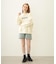 STENCIL LOGO WIDE CREW SWEAT TOP