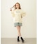 STENCIL LOGO WIDE CREW SWEAT TOP