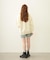 STENCIL LOGO WIDE CREW SWEAT TOP