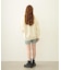 STENCIL LOGO WIDE CREW SWEAT TOP