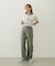 LOGO AND STAR FLOCKY PRINT RINGER TEE