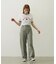 LOGO AND STAR FLOCKY PRINT RINGER TEE
