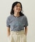LOGO AND STAR FLOCKY PRINT RINGER TEE