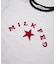 LOGO AND STAR FLOCKY PRINT RINGER TEE