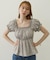 FLORAL PATTERN PUFF SLEEVE BLOUSE