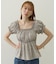 FLORAL PATTERN PUFF SLEEVE BLOUSE