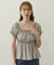 FLORAL PATTERN PUFF SLEEVE BLOUSE