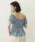 FLORAL PATTERN PUFF SLEEVE BLOUSE