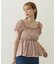 FLORAL PATTERN PUFF SLEEVE BLOUSE