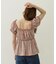 FLORAL PATTERN PUFF SLEEVE BLOUSE