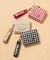 CHECKERED TRI-FOLD WALLET