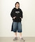 STENCIL LOGO WIDE SWEAT HOODIE