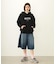 STENCIL LOGO WIDE SWEAT HOODIE