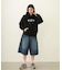 STENCIL LOGO WIDE SWEAT HOODIE