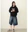 STENCIL LOGO WIDE SWEAT HOODIE