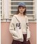 COLLEGE PATCH ZIP UP HOODIE