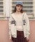 COLLEGE PATCH ZIP UP HOODIE