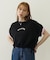 COLORED SLEEVE EDGE S/S TOP