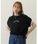 COLORED SLEEVE EDGE S/S TOP