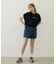 COLORED SLEEVE EDGE S/S TOP