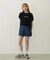 COLORED SLEEVE EDGE S/S TOP