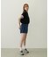 COLORED SLEEVE EDGE S/S TOP