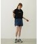 COLORED SLEEVE EDGE S/S TOP