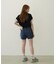 COLORED SLEEVE EDGE S/S TOP