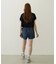 COLORED SLEEVE EDGE S/S TOP