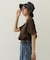 COLORED SLEEVE EDGE S/S TOP