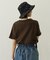 COLORED SLEEVE EDGE S/S TOP