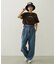 COLORED SLEEVE EDGE S/S TOP