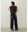 COLORED SLEEVE EDGE S/S TOP