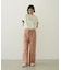 COLORED SLEEVE EDGE S/S TOP