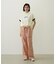 COLORED SLEEVE EDGE S/S TOP