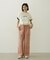 COLORED SLEEVE EDGE S/S TOP