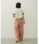 COLORED SLEEVE EDGE S/S TOP