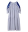 SHOULDER MESH GINGHAM CHECK DRESS