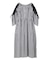 SHOULDER MESH GINGHAM CHECK DRESS