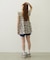 PLAID TIERED TOP