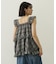 PLAID TIERED TOP