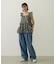 PLAID TIERED TOP