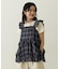 PLAID TIERED TOP