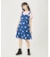 HEART PRINTED DENIM DRESS
