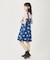 HEART PRINTED DENIM DRESS