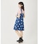 HEART PRINTED DENIM DRESS