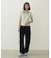 STRIPED SQUARE HALTER NECK TOP