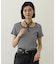 STRIPED SQUARE HALTER NECK TOP